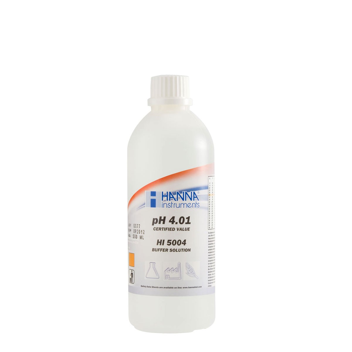 HI5004 - pH 4.01 Technical Calibration Buffer (500 mL)