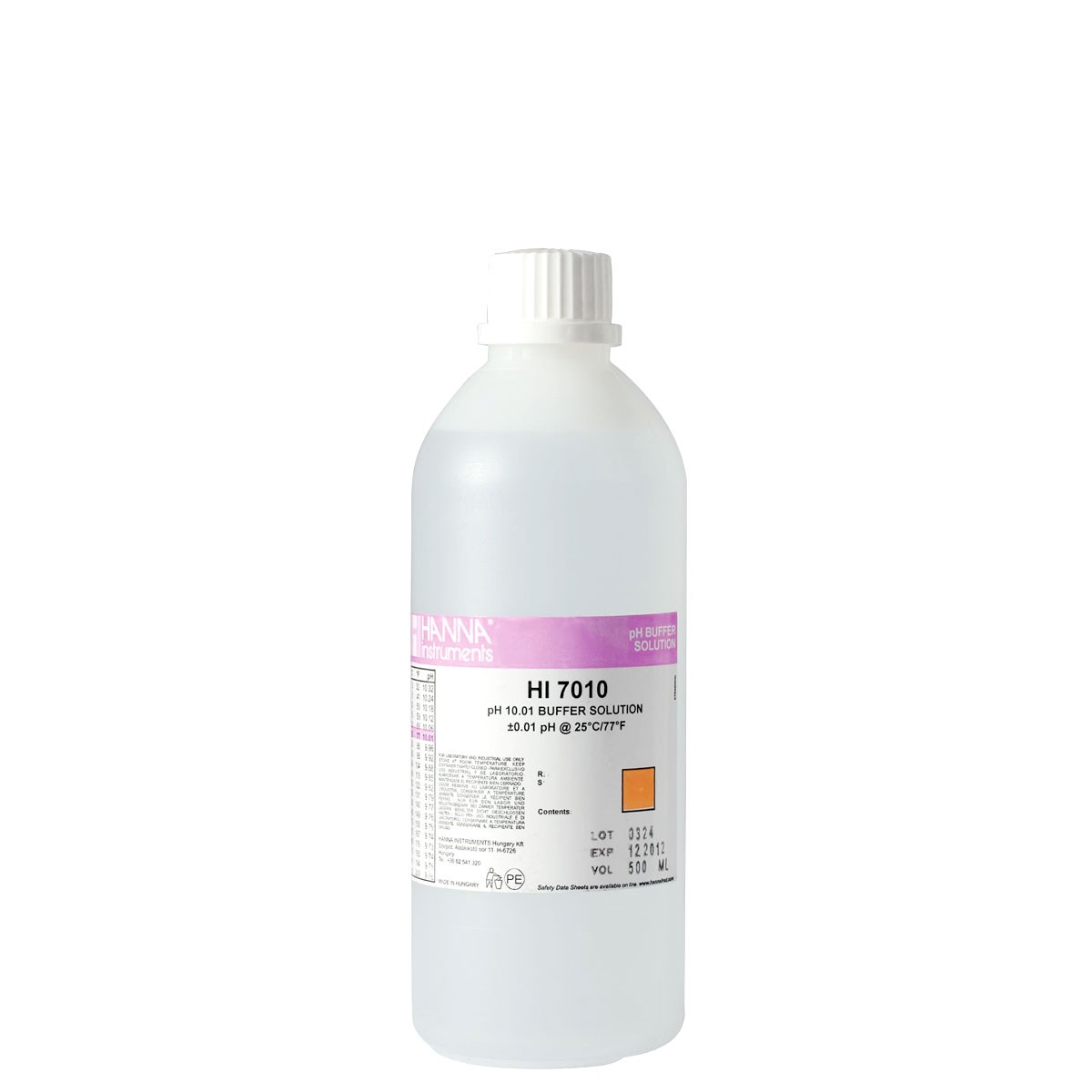 HI7010L - pH 10.01 Calibration Solution (500 mL)