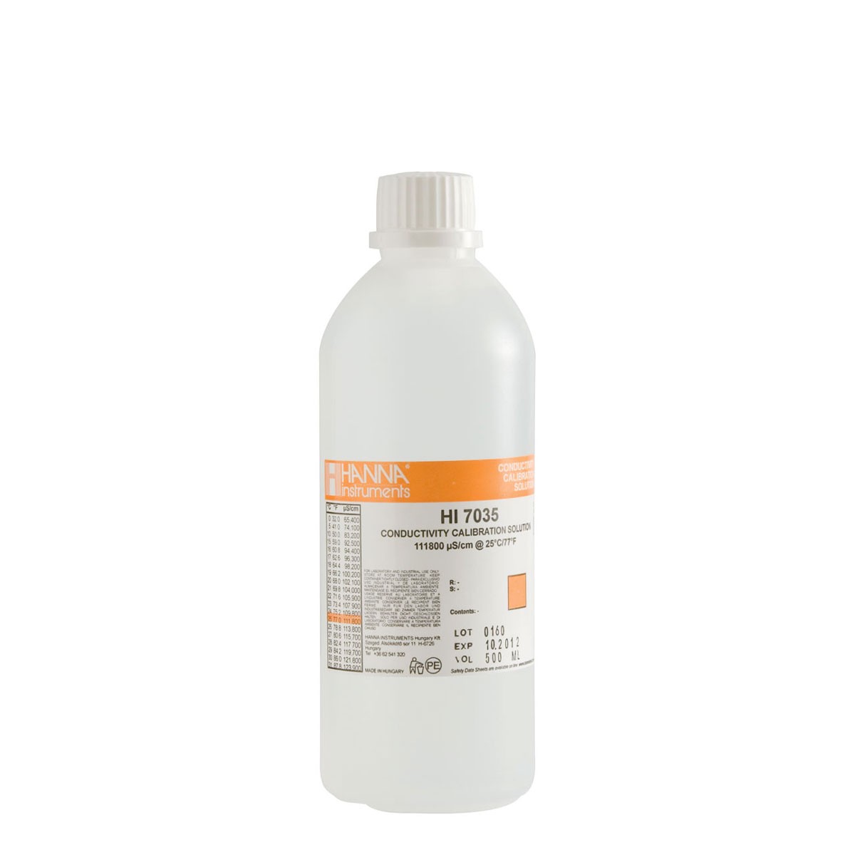 HI7035L - 111800 µS/cm Conductivity Standard (500 mL Bottle)