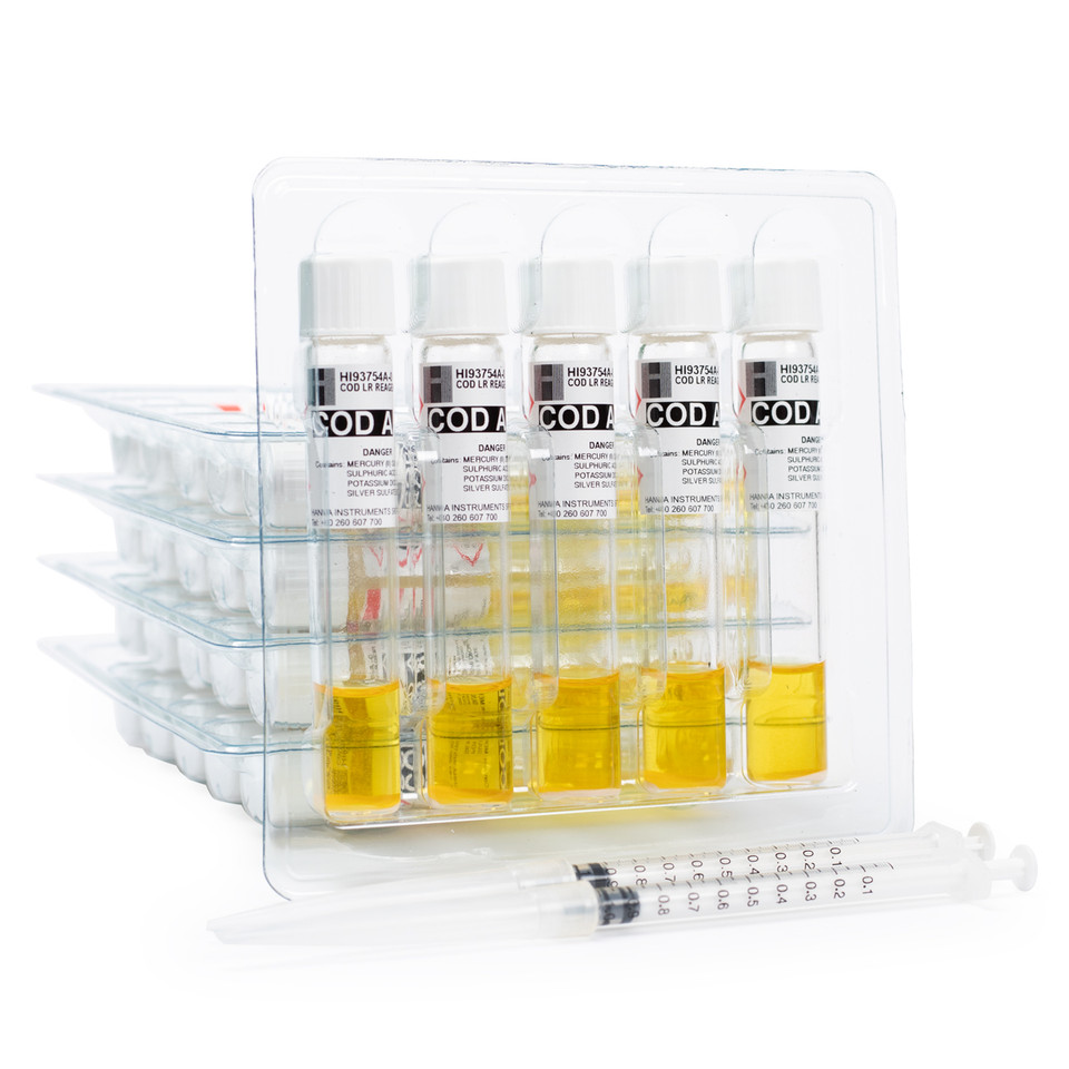 HI93754A-25 COD Düşük Aralıklı Reaktif Şişeleri, EPA Yöntemi (25 test)