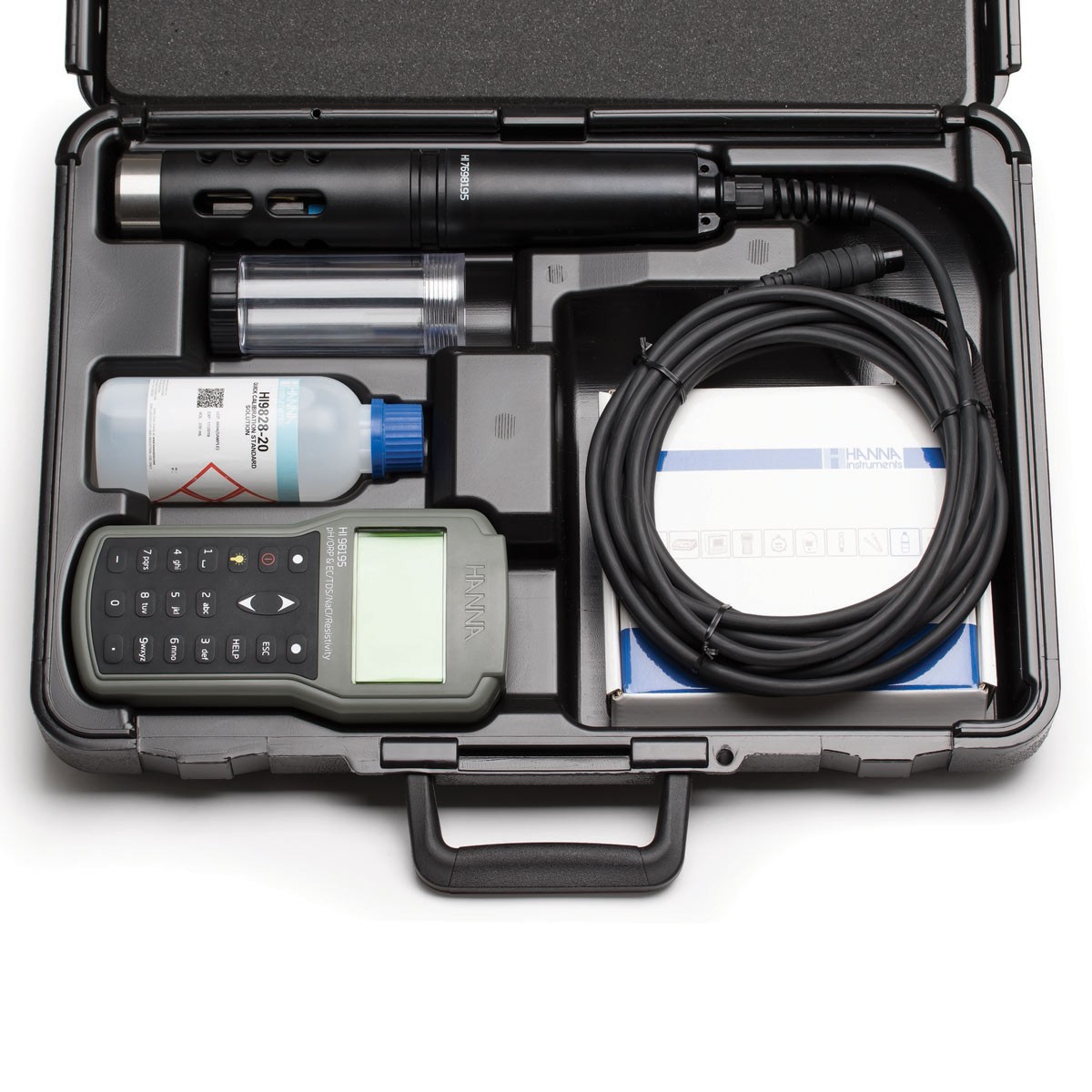 HI98195 - Multiparametre pH / ORP / EC / Basınç / Sıcaklık Suya Dayanıklı Metre