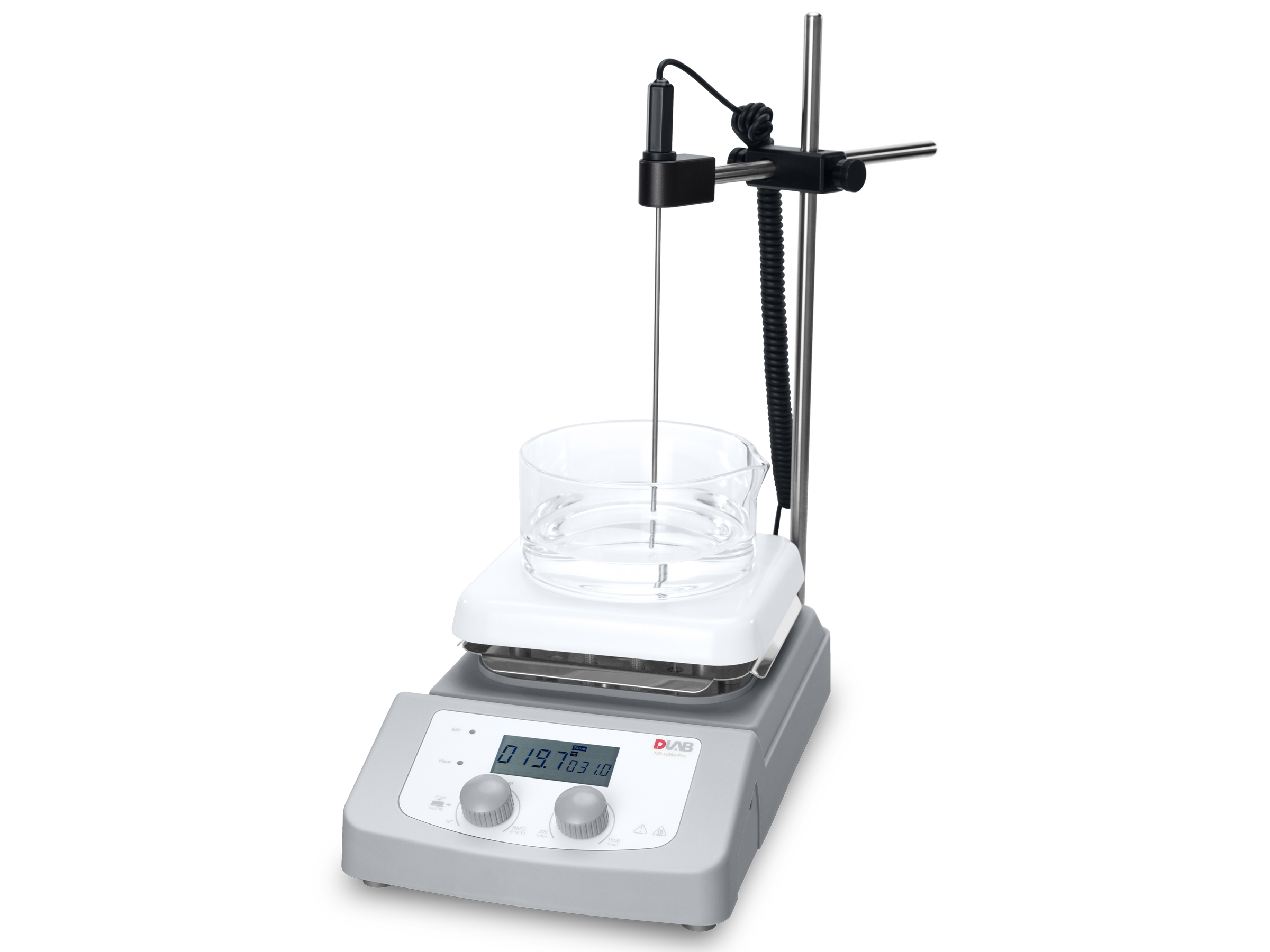 MS-H380-Pro Package 2 Isıtıcılı Manyetik Karıştırıcı Sıcaklık Probu ve Prob Tutucu