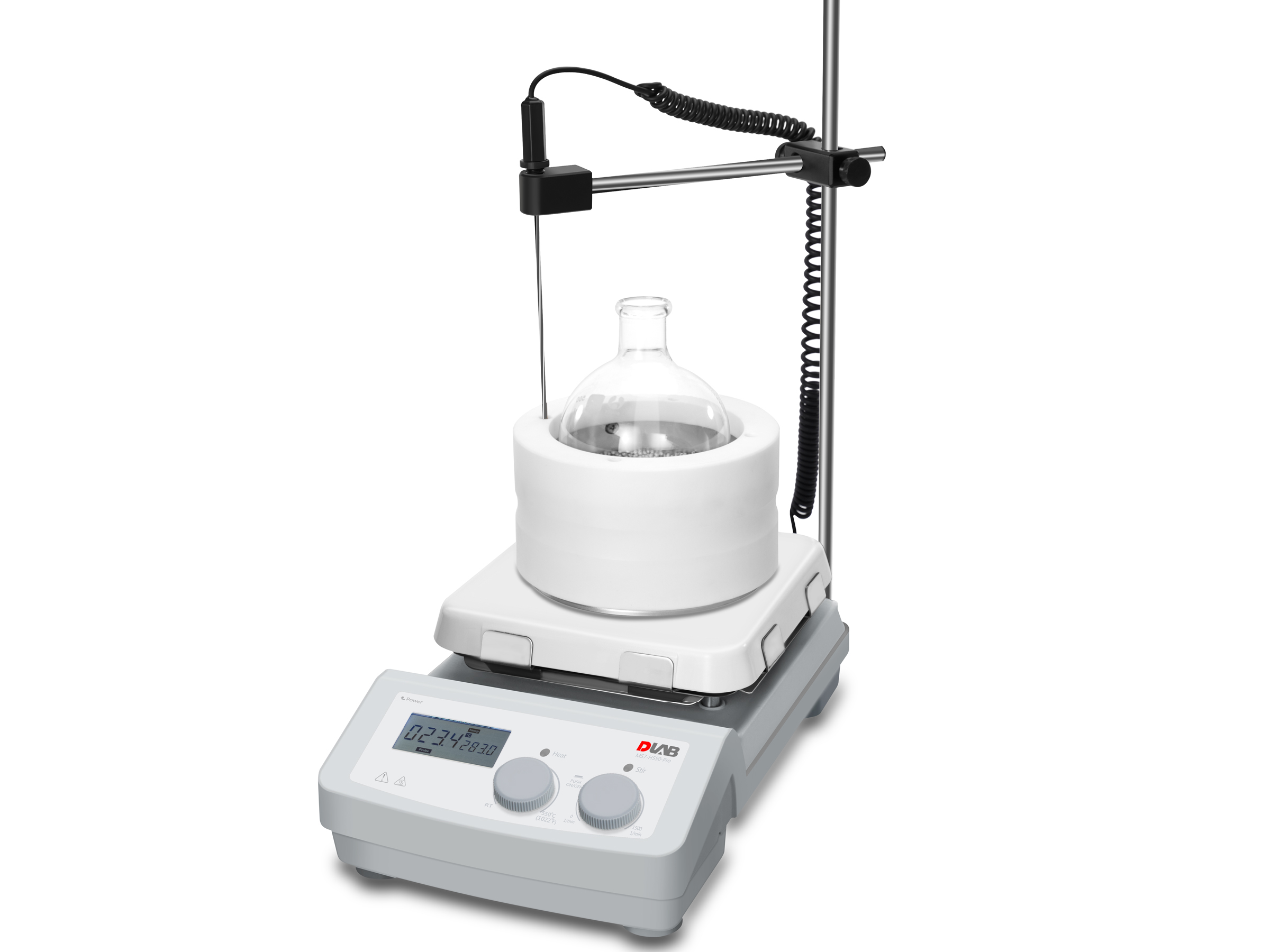 MS7-H550-Pro SET2 Isıtıcılı Manyetik Karıştırıcı 100... 1.500 rpm / RT... 550 ℃ / 20 L