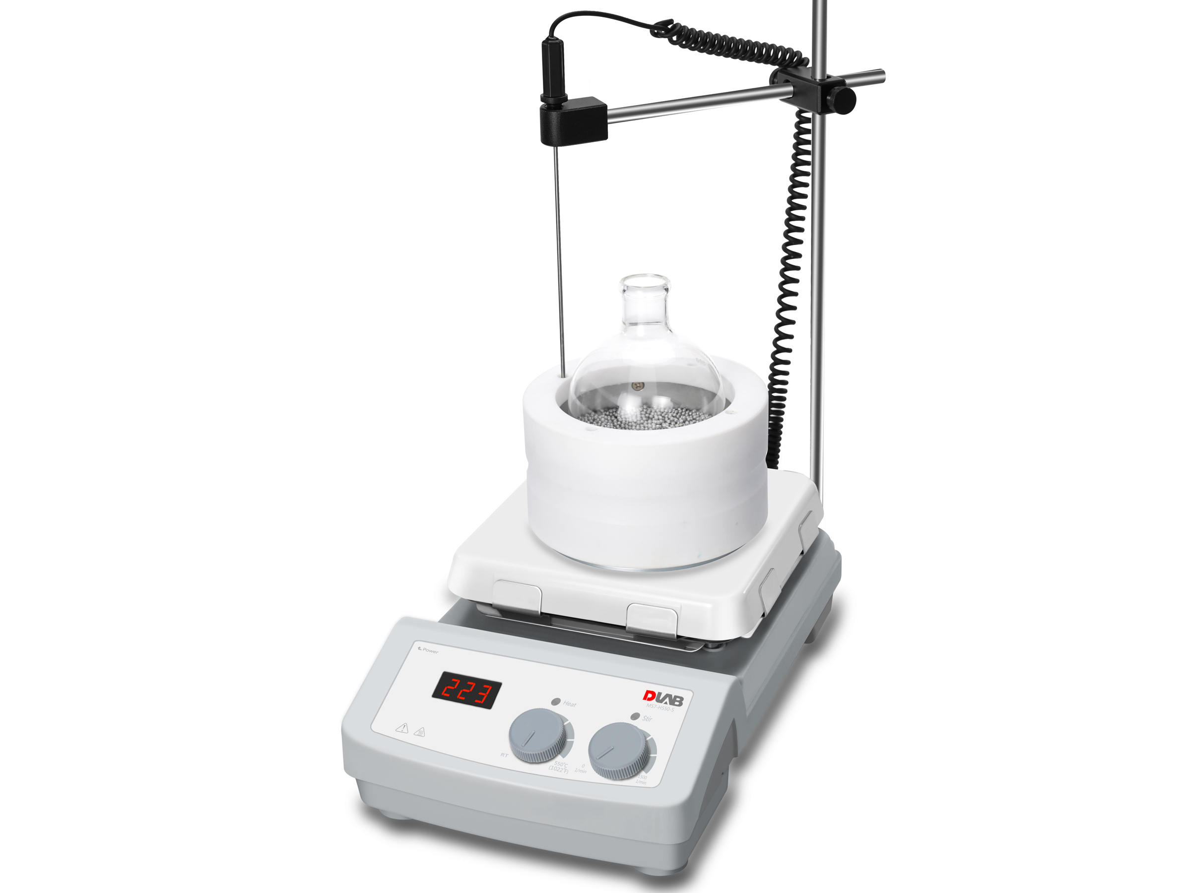 MS7-H550-S SET2 Isıtıcılı Manyetik Karıştırıcı 00... 1.500 rpm / RT... 550 ℃ / 10 L